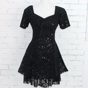 Vintage 80's Black Cocktail Dress